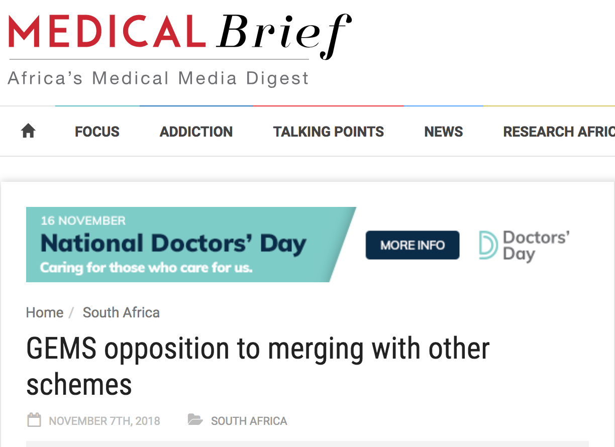 GEMS opposition to merging with other schemes