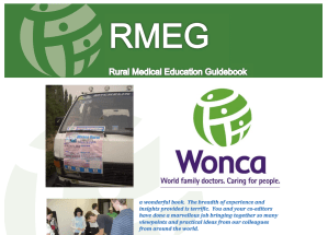 WONCA Rural Medical Education Guidebook