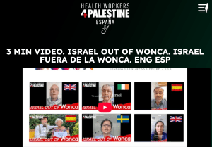HCW4P calls on WONCA to suspend Israel